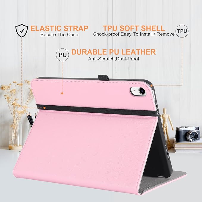 for iPad A16 Case 11 Inch 2025Cover for iPad 10th 11th Generation Case with Pencil HolderBlack