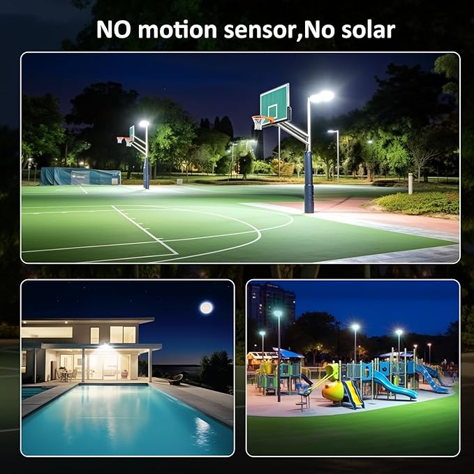 100W Flood Lights Outdoor,9000LM Bright Work Light Plug in,6500K Daylight White LED Flood Light Outdoor, IP66 Waterproof Exterior Floodlight for Yard Garage Stadium 2 Pack