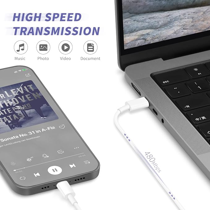 iPhone 16 15 Charger Fast Charging[MFi Certified] 2Pack 20W Type C Fast Charger Block with 6FT USB C to USB C Cable Compatible for iPhone 16/15/Pro Max/Pro/Plus