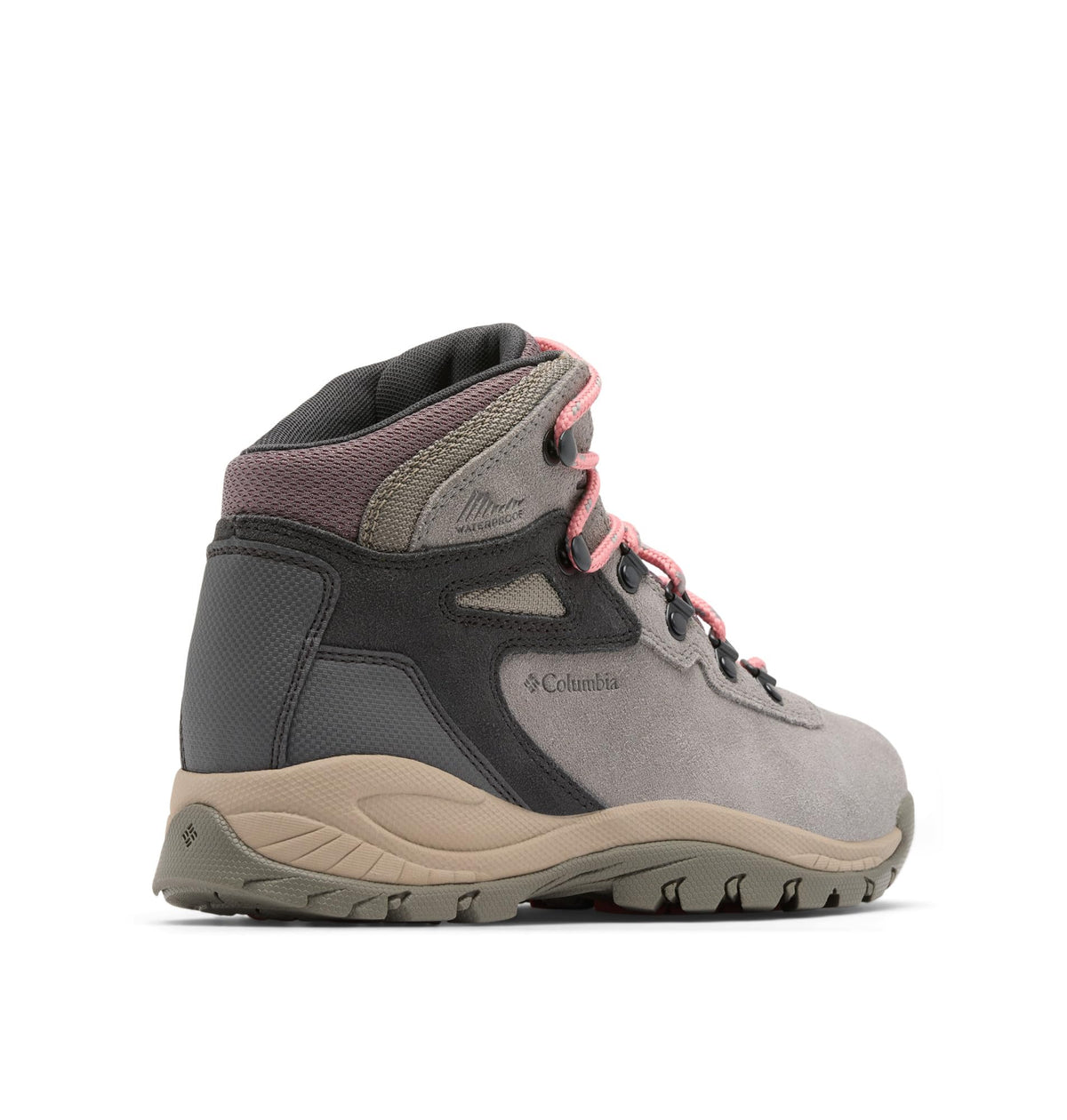 Columbia Womens Newton Ridge Plus Waterproof Amped, Stratus/Canyon Rose, 9.5