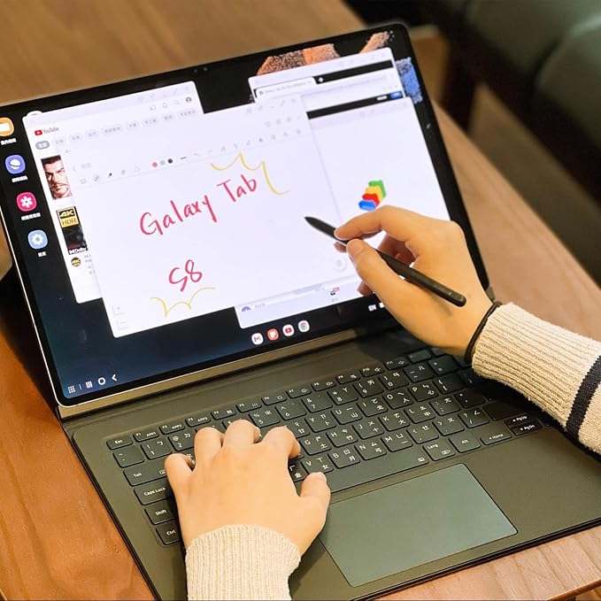 Galaxy Tab S8 Ultra S Pen withBluetooth for Samsung Galaxy Tab S8+Tab S8 Ultra Stylus Pen (EJ-PT870BJEGUJ)(Black)