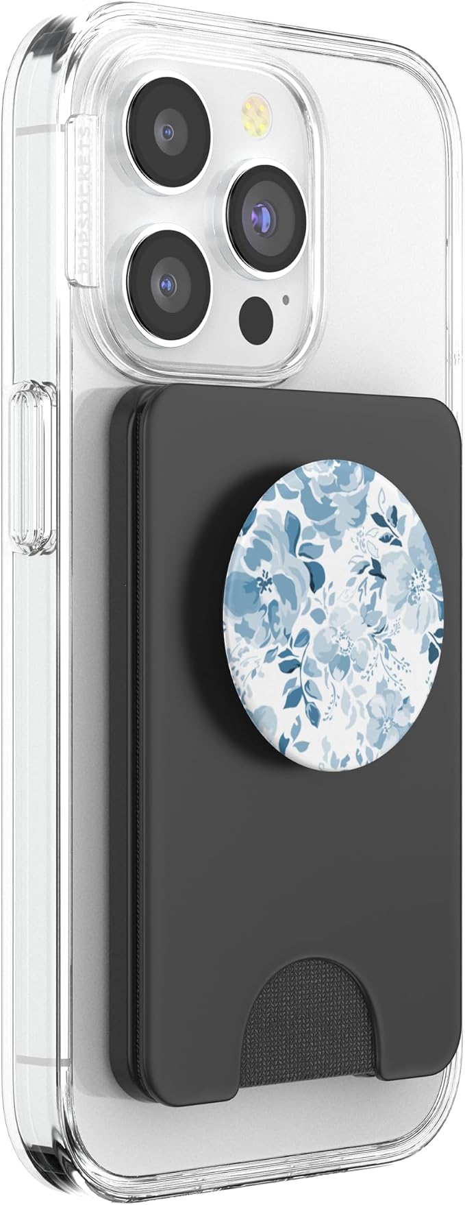 Light Blue Floral Flowers Country Vintage Antique PopSockets Adhesive PopGrip