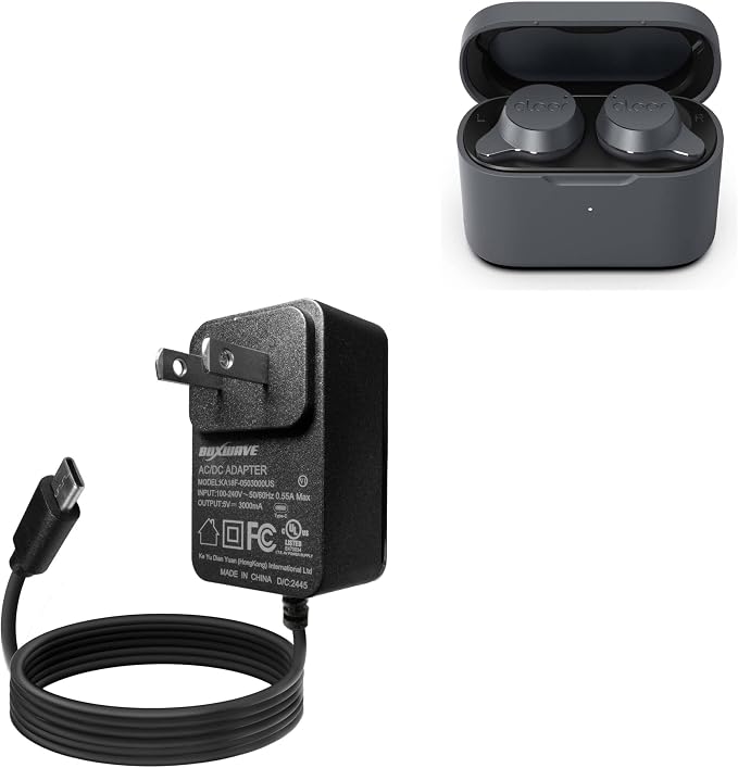 BoxWave Charger Compatible with Cleer Roam NC - Wall Charger Direct (15W) Rapid Charge Your Device with Built-in 3ft Cable