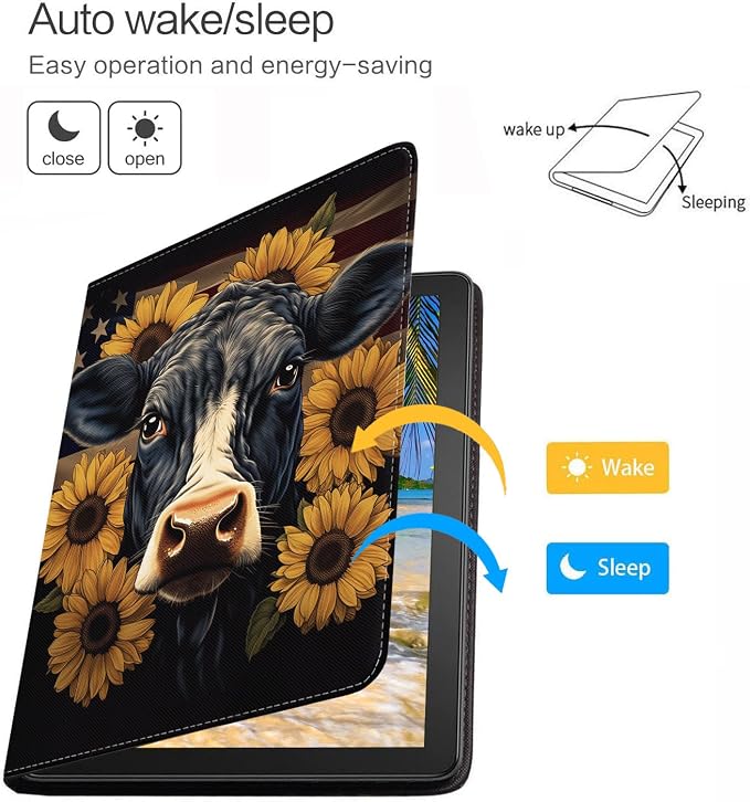 Case for iPad (A16) 11th Generation 11 Inch 2025 iPad 10th Generation 10.9 Inch 2022 Protective Leather Case Adjustable Stand Auto Wake/Sleep Smart Case - African American Girl