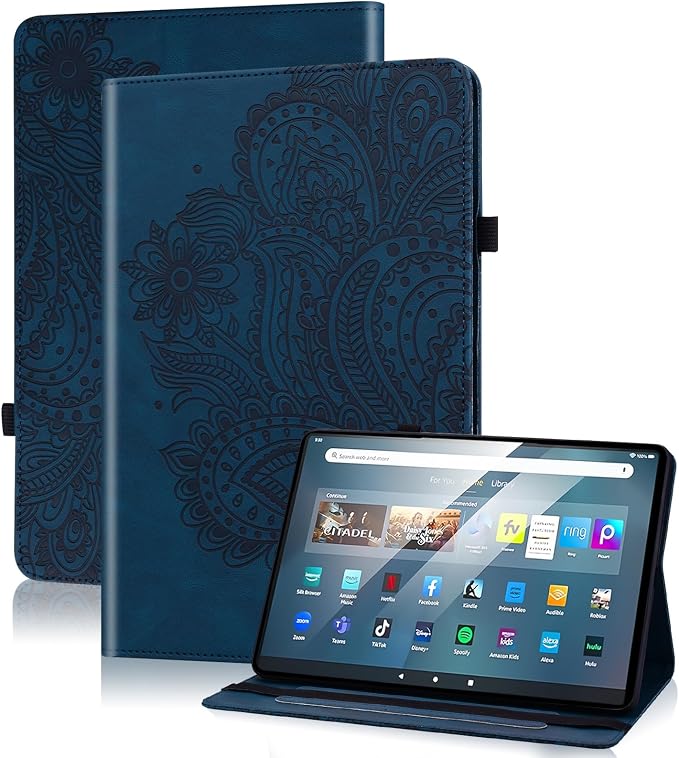 Case for Kindle Fire HD 10 &amp 10 Plus Tablet (13th/11th Generation 2023/2021 Release) - Blue