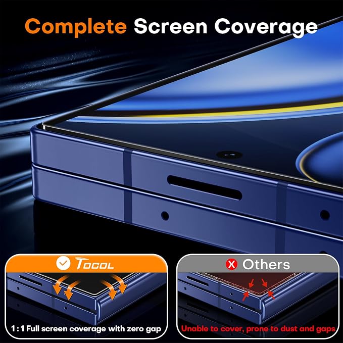 TOCOL for Pixel 2026 Screen Protector Clear | Easy Installation Bubble-Free 9H+ Tempered Glass 11FT Military Grade Shatterproof Anti-Scratch Case Friendly HD 2 Pack