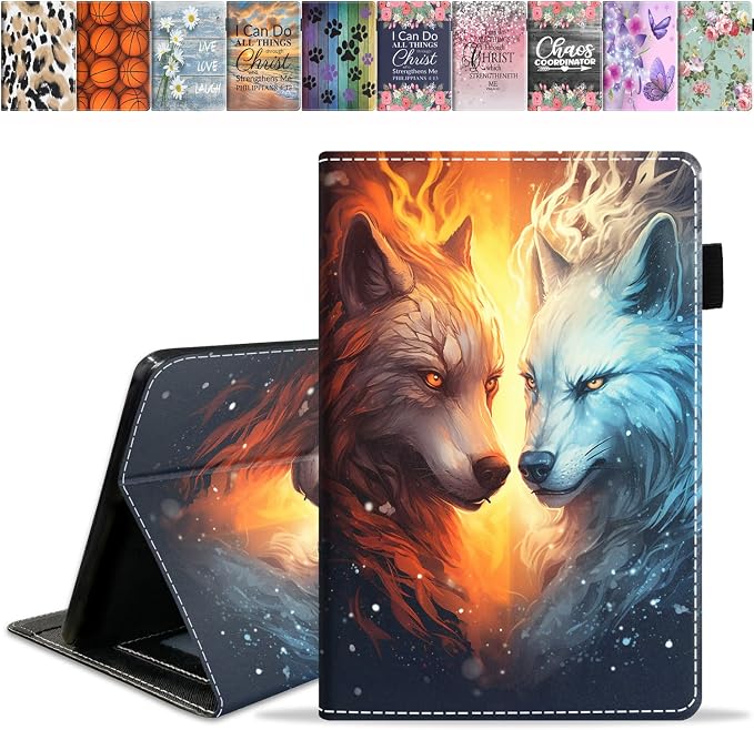 Case for All-New Amazon Fire HD 10 &amp 10 Plus Tablet 10.1 (13th/11th Generation 2023/2021 Release) - Slim PU Leather Folio Smart Cover with Auto Wake/Sleep Bible Verse Psalm 46:5
