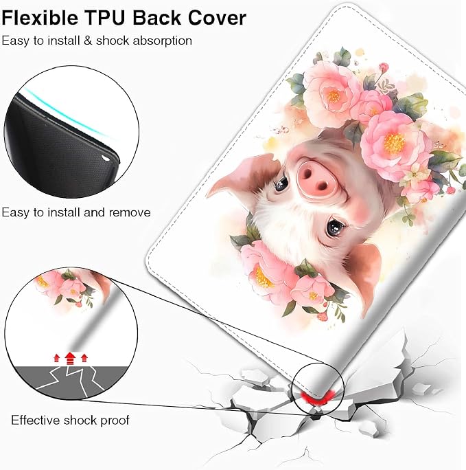 Case for iPad Pro 11 Inch 2022/2021/2020/2018 iPad Air 5th / 4th Gene 10.9 Inch (2022/2020) - Slim Fit Standing Cover with Auto Sleep/Wake，Astronaut Guitar