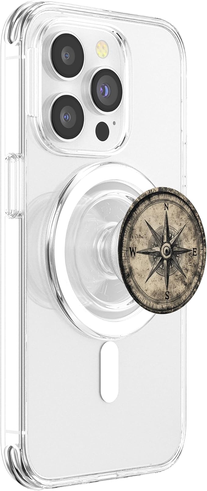 Nautical compass vintage compass PopSockets PopWallet for MagSafe