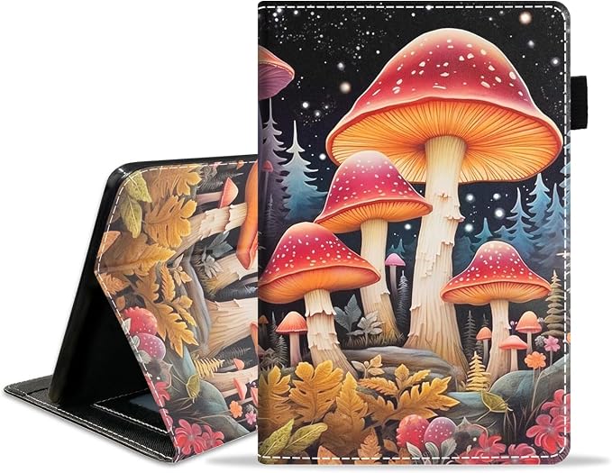 Case for Amazon Kindle Fire HD 8/Fire HD 8 Plus Tablet (12th/10th Generation 2024/2022/2020 Release) - PU Leather Folio Cover with Smart Auto Wake/Sleep Bald Eagle