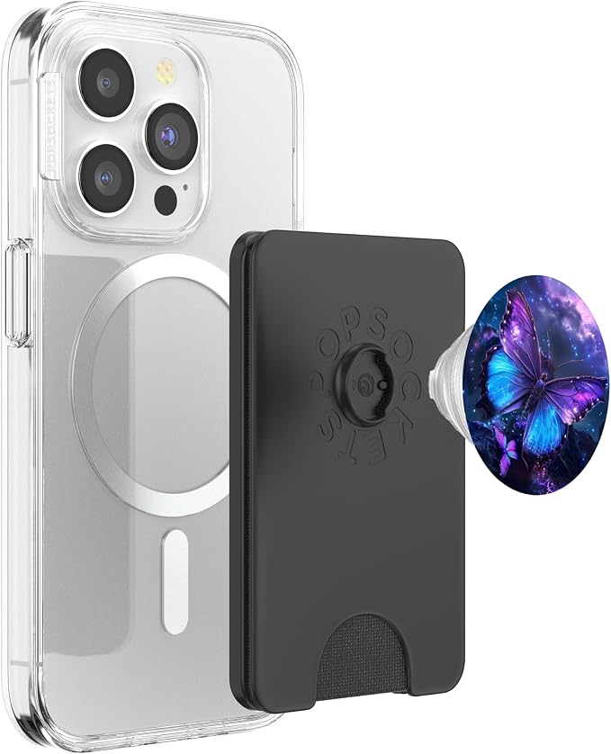 Purple Butterflies PopSockets PopGrip for MagSafe