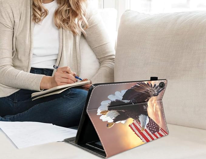 Case for Kindle Fire HD 10 Tablet 10.1 (9th/7th Generation 2019/2017 Release) - Slim PU Leather Stand Flip Cover with Card Slot &amp Pencil Holder Basketball Surface