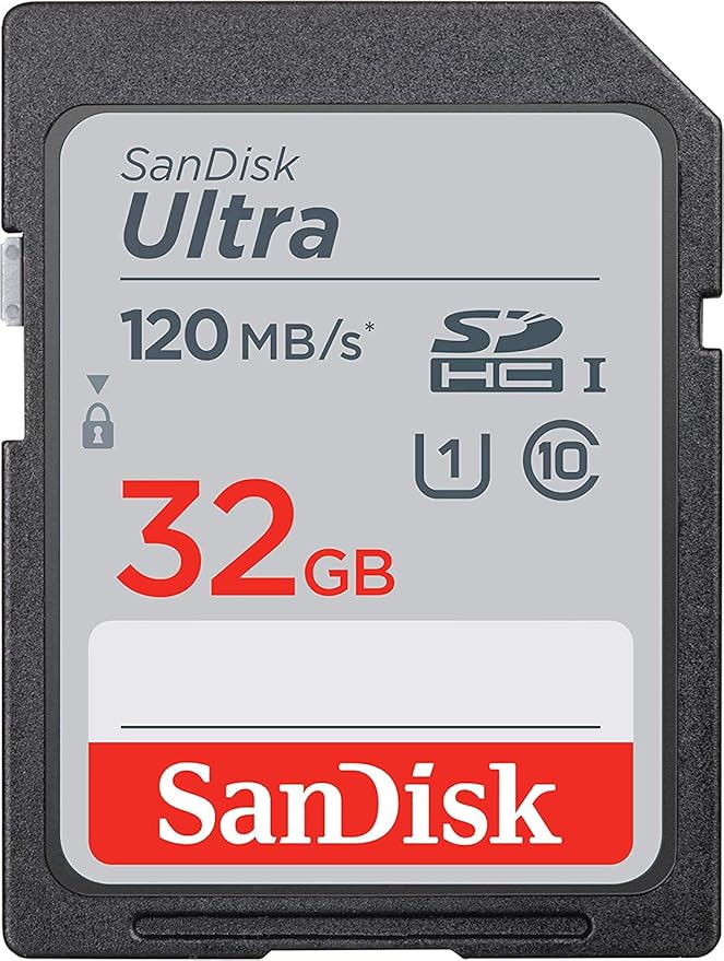 SanDisk 32GB SDHC SD Ultra Memory Card Class 10 Works with Sony Cyber-Shot DSC-H300, HX400 V, HX80 Digital Camera (SDSDUN4-032G-GN6IN) Bundle with (1) Everything But Stromboli Multi-Slot Card Reader