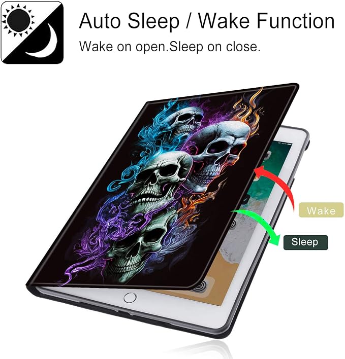 for All-New Fire HD 10 Tablet Case (13th Generation 10.1 inch 2023 Release) with Adjustable Stand &amp Auto Wake/Sleep Feature Smart Protect Cover Case - American Flag