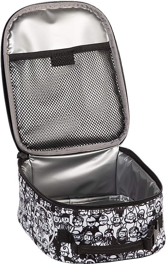 LEGO Kids Heritage Classic Lunch Box, Insulated Soft Reusable Lunch Bag Meal Container for Boys and Girls, Perfect for School or Travel, Meal Tote Keeps Food and Drinks Cold with Buckle, Color Me