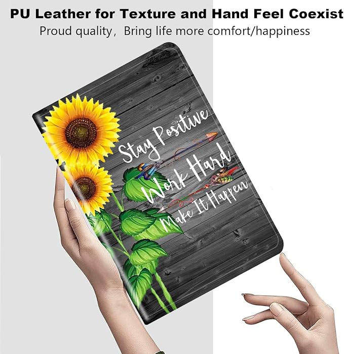 for Samsung Galaxy Tab A8 10.5 2022 Case and Coaster Set Adjustable Stand with Auto Sleep/Wake Shockproof Cover for Samsung Galaxy A8 10.5 Tablet SM-X200/X205/X207 Bible Verse Quotes Psalm 46:10