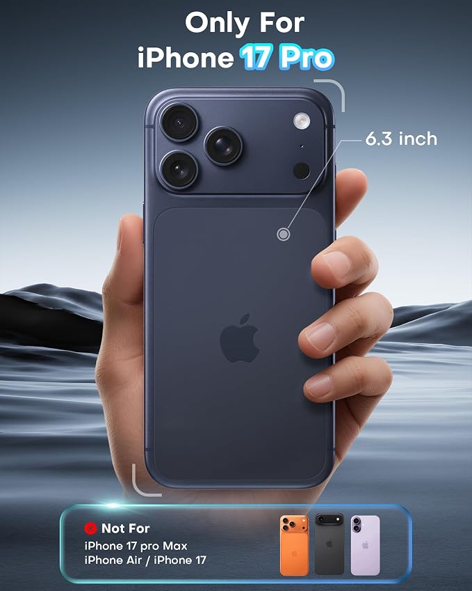 OMOTON 2+2 Pack Matte Screen Protector for iPhone 17 Pro 6.3 Inch 2025 Matte Layer Film with Camera Lens Protector Tempered Glass with Easy Installation Tool Anti-glare Smooth Touch Feel as Silk