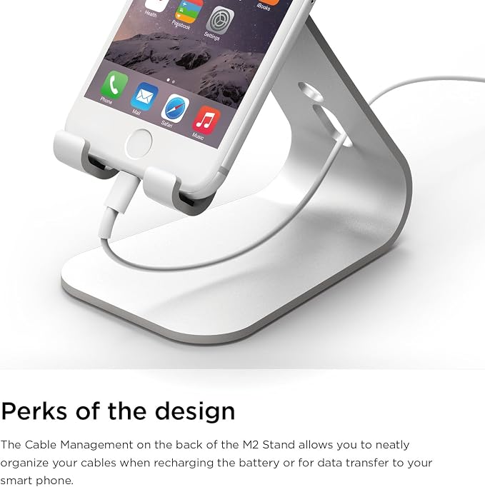 elago M2 Stand for All iPhones and Galaxy Smartphones (Angled Support for FaceTime) (Black)