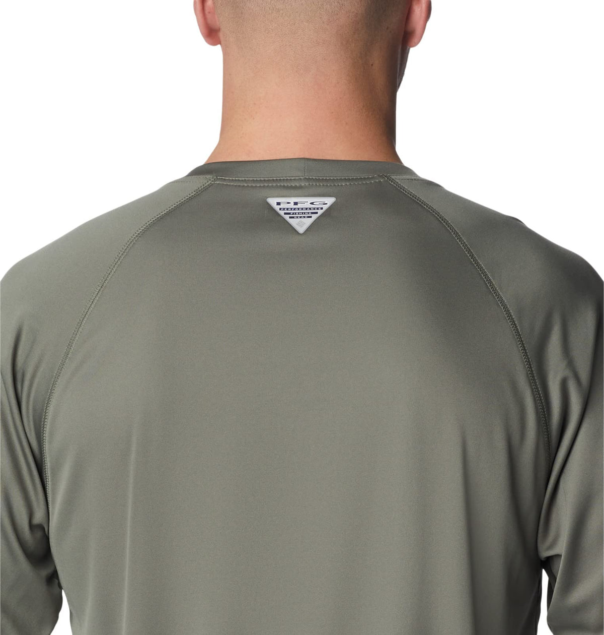 Columbia Men's Terminal Tackle Long Sleeve Fishing Shirt, Cypress/Cool Green Logo, Small