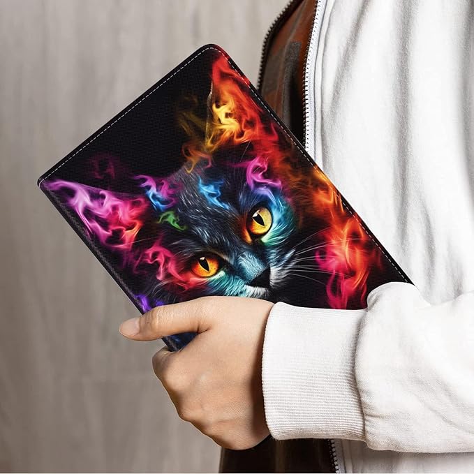 Case for Samsung Galaxy Tab S10 Lite/ S10 FE/ S9 FE 5G 10.9 Inch/ S9 11 Inch - Slim PU Leather Folding Stand Folio Cover with Auto Sleep/Wake - African American Girl