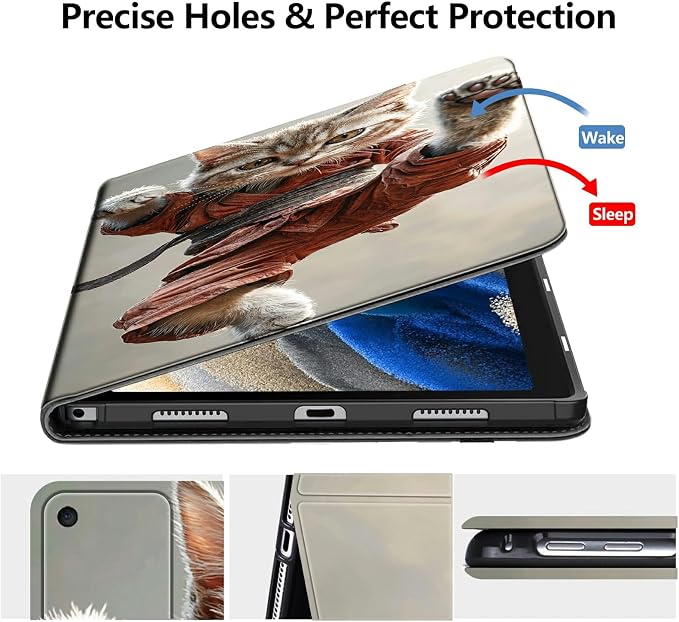 DIGTIALLL Case for Amazon Kindle Fire 7 Inch Tablet (9th/7th/5th Generation 2019/2017/2015 Release) PU Leather Smart Protective Cover with Auto Sleep/WakeBeach Palm Trees