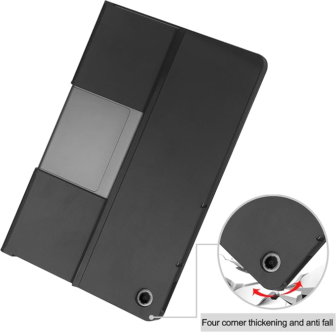 for Lenovo Tab Plus 2024 Casehigh qualit Hard Shell LightweightQuality PUScratch ResistantBlack for Tablet 11.5 inch-Black