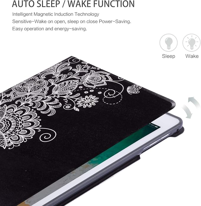 iPad Air 2 Case iPad Air 1st Case Galaxy Tree iPad 9.7 Inch Case Protective Cover for iPad 5th/6th Generation Multi-Angle Viewing Case with Adjustable Stand Auto Wake/Sleep Function (Galaxy)