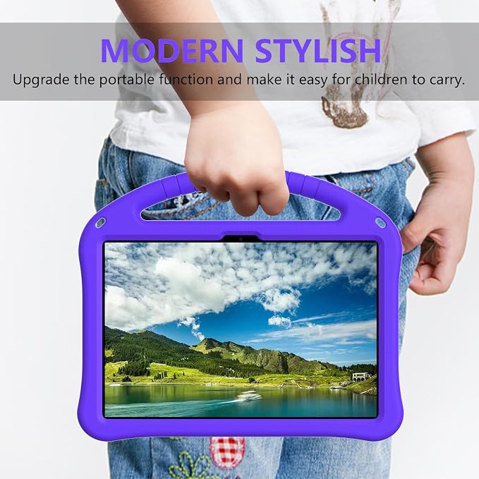 YRH Kids Case for Lenovo Idea Tab 11 inch Tablet 2025 Model TB336FU EVA Shockproof with Stand Handle Black