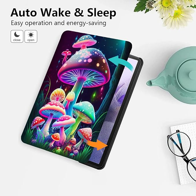 for 10.1 Amazon Fire HD 10 Tablet (13th Generation 2023 Release)PU Leather Multi-Angle Anti Slide Stand Cases with Auto Wake/SleepAnimals Dog Paws Galaxy