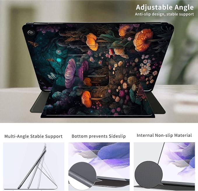 for iPad 9th Generation Case (2021)/8th Gen (2020)/ 7th Gen (2019) 10.2 Inch-360 Degree Rotating Multi-Angle Viewing Protective Cover with Auto Sleep/Wake-Art Mandala Flower