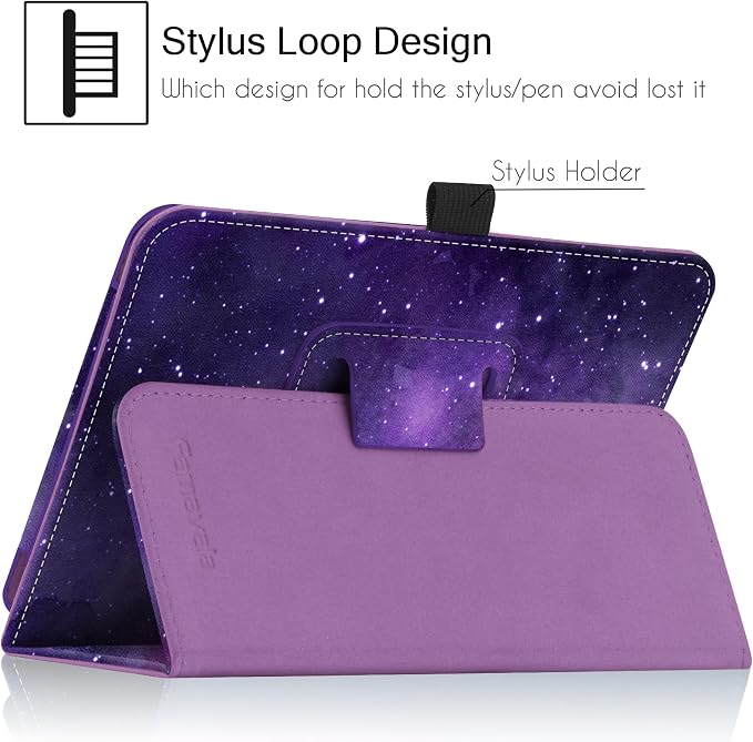 Folio Case Cover for 7-Inch Fire 7 Tablet (12th Generation 2022 Release) Not Fit for Previous 7th/9th Genration (Blugaxy)