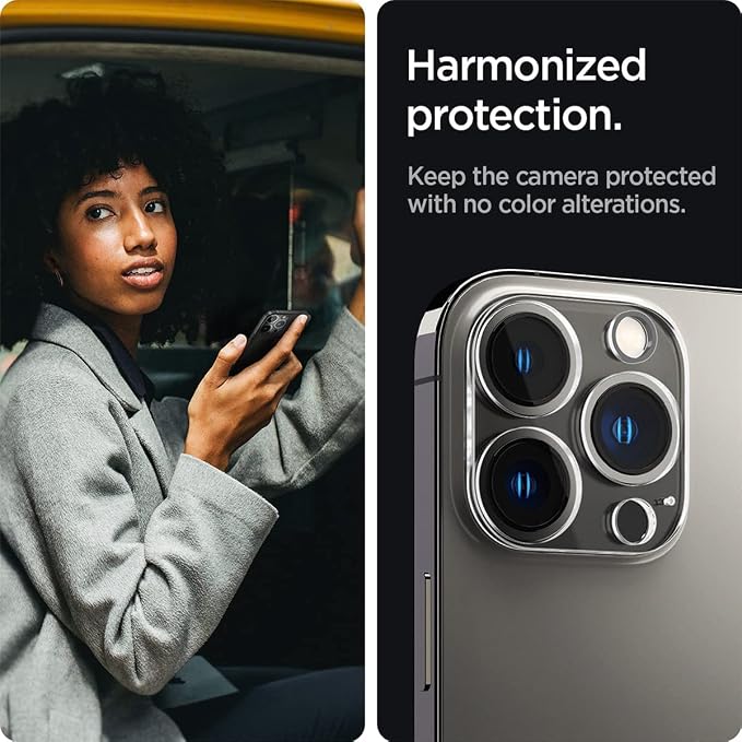 Spigen Camera Lens Screen Protector [GlasTR Optik] Designed for iPhone 13 Pro Max (2021) / iPhone 13 Pro (2021) - Clear [2 Pack]… | GlasTR EZ Fit Optik Pro 9H+ Tempered glass Scratch resistant Auto