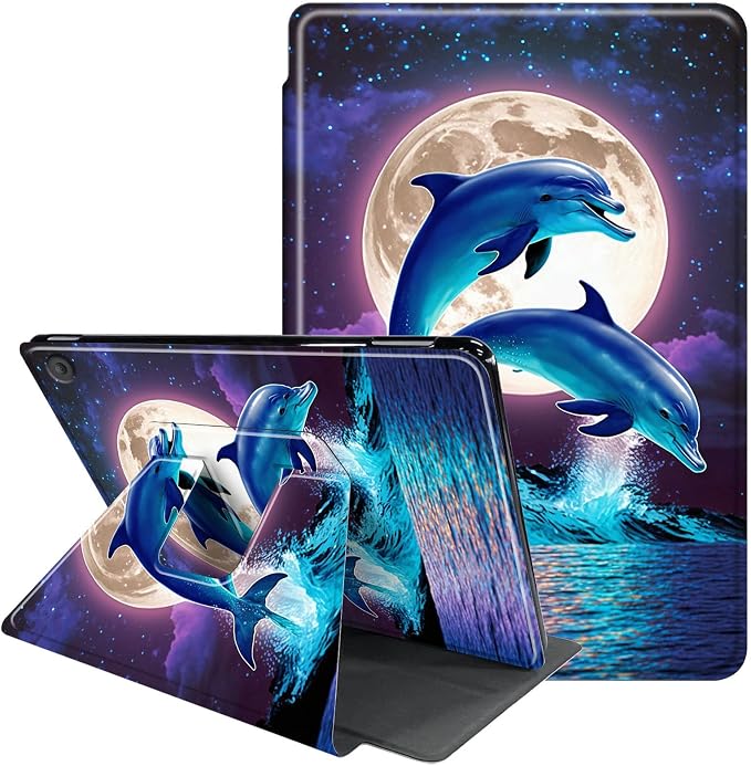 Case for Samsung Galaxy Tab A9 8.7-Inch 2023360 Degree Rotating Multi-Angle Viewing Protective Cover with Auto Sleep/Wake-Blue Butterfly
