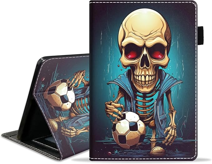 Case for Amazon Fire HD 8/HD 8 Plus Tablet (8 12th/10th Generation 2024/2022/2020 Release) Slim PU Leather Stand Folio Cover with Auto Wake Sleep African Woman Wolf
