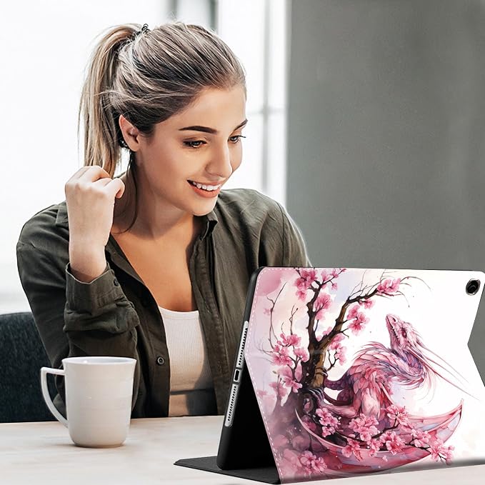 Case for Galaxy Tab A9 Plus ， Auto Sleep/Wake Multi-Angle Viewing Slim Folio Stand Cover for Samsung Galaxy Tab A9+/A9 Plus 11 Inch 2023 (SM-X210/X216/X218) Magic Mushrooms Fungus