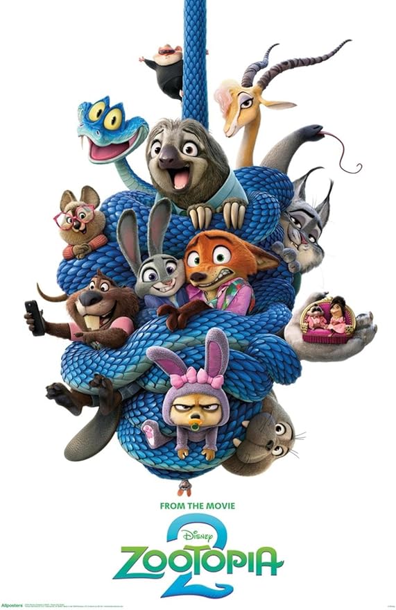 Disney Zootopia 2 (2025) - Group One Sheet Wall Poster, 19L" x 13W", Premium Unframed Version