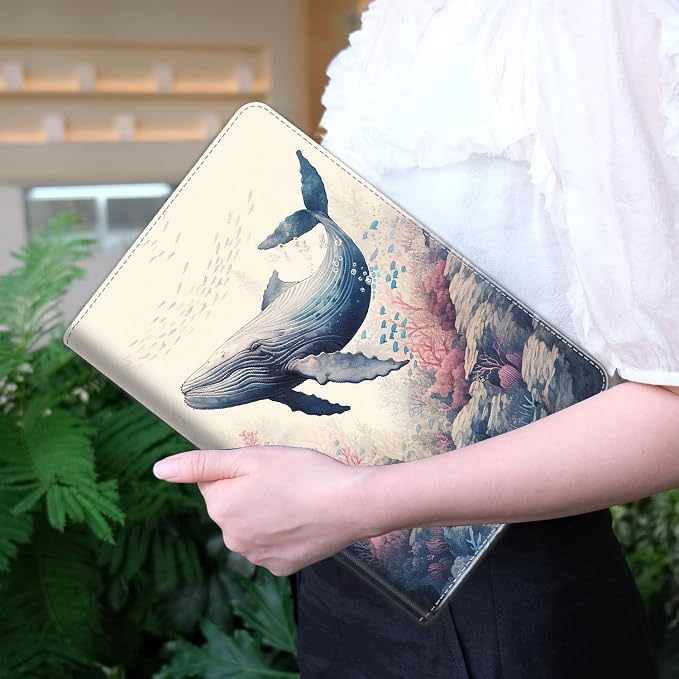 Case for iPad A16 11th Gen 11 Inch (2025) 10th Gen 10.9 Inch (2022) Model A3354 A3355 A3356 A2696 A2757 A2777 ，Slim Fit Standing Cover with Auto Sleep/Wake，Frog Playing Guitar