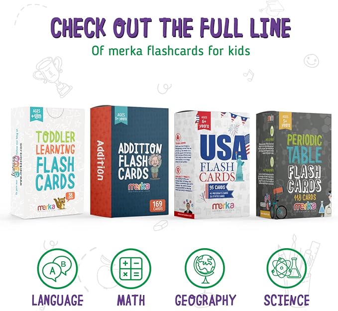 Merka Sight Words Flash Cards - Level D, 150 Cards - High-Frequency Word Practice for 1st Grade Reading & Homeschool Support