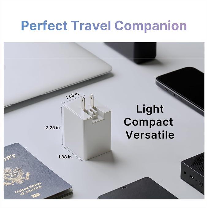 USB-C Charger Flash Drive: 1TB Apple MFi Certified for iPhone iPad Android Laptop MacBook Backup Storage 65W Fast Charging External Memory PD Power Adapter iXCharger