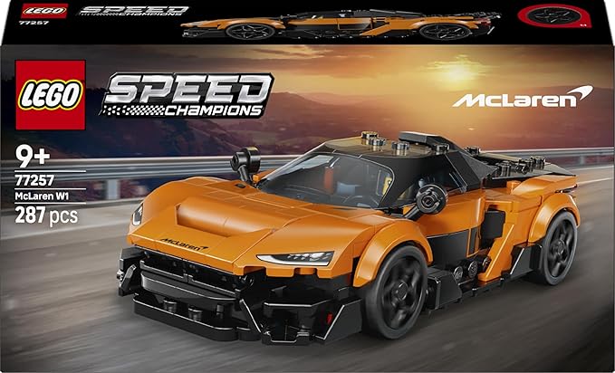 Lego 77257 Speed Champion McLaren W1 Toy Birthday Present Blocks for Boys and Girls Children 9 Years Old 10 Years Old 11 Years Old Elementary School Vehicles Car Mini Car Interior Stylish