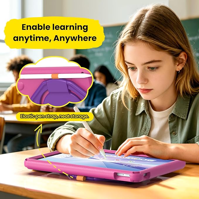 Kids Case for Lenovo IdeaTab11 2025/K11 Gen 2TB-336ZU/FU | Made of non-toxic odorless EVA materialStrong drop resistance，360 degree rotating support，Suitable for children's learning