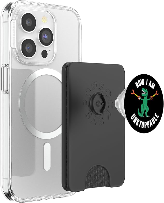 Now I Am Unstoppable Funny T-Rex PopSockets Adhesive PopGrip