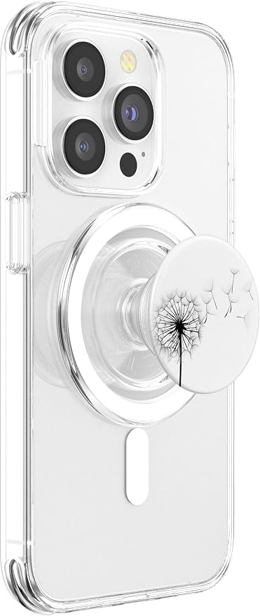 Black and White Dandelion Pop Mount Socket Cellphone Holder PopSockets Adhesive PopGrip