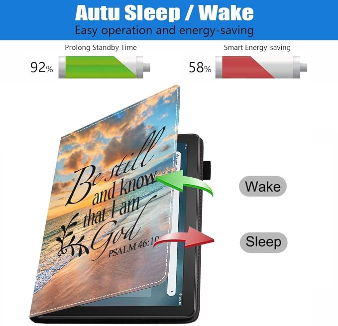 Case for Amazon Fire HD 8/HD 8 Plus Tablet (8 12th/10th Generation 2024/2022/2020 Release) Slim PU Leather Stand Folio Cover with Auto Wake Sleep African Woman Wolf