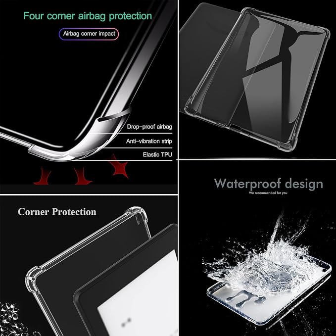 Clear Case for All-New Amazon Kindle Fire Max 11 Tablet (13th Generation 2023 Release) 11 Slim Lightweight Shell Transparent Soft TPU Back Shockproof Crystal Reinforced Corner Cover Clear