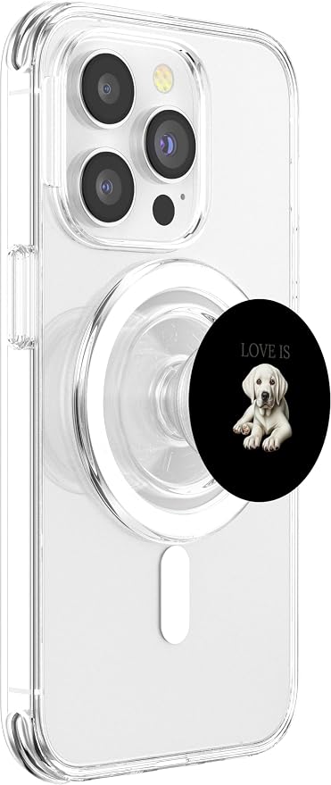 White Labrador Retriever Shirt Lab Tee Dog Mom Dad Puppy PopSockets Standard PopGrip