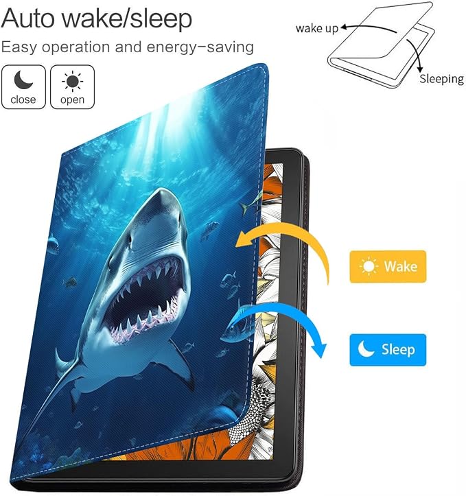 Case for Samsung Galaxy Tab A 8.0 2019 (SM-T290/T295/T297) Slim Lightweight PU Leather Stand Cover with Auto Wake/Sleep for Galaxy Tab A 8.0 Inch Abstract Watercolor Art Dogs