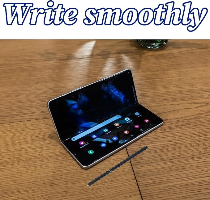 Z Fold 6 S Pen Compatible with Samsung Galaxy Z Fold 6 Slim S Pen Z Fold6 Stylus Pen Fold Edition + 2 Tips + Eject Pin (Black)