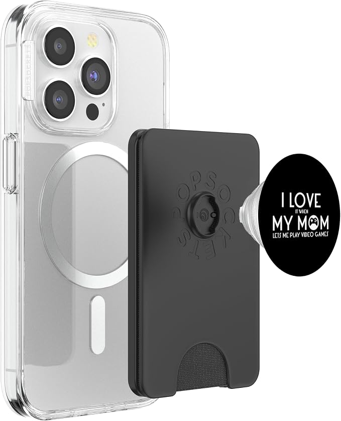 Teen Boy Gift Video Games I Love My Mom PopSockets Adhesive PopGrip