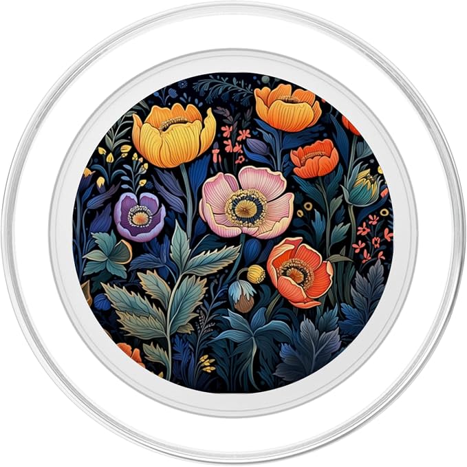 Wildflower Flowers Design Floral PopSockets MagSafe PopGrip for iPhone